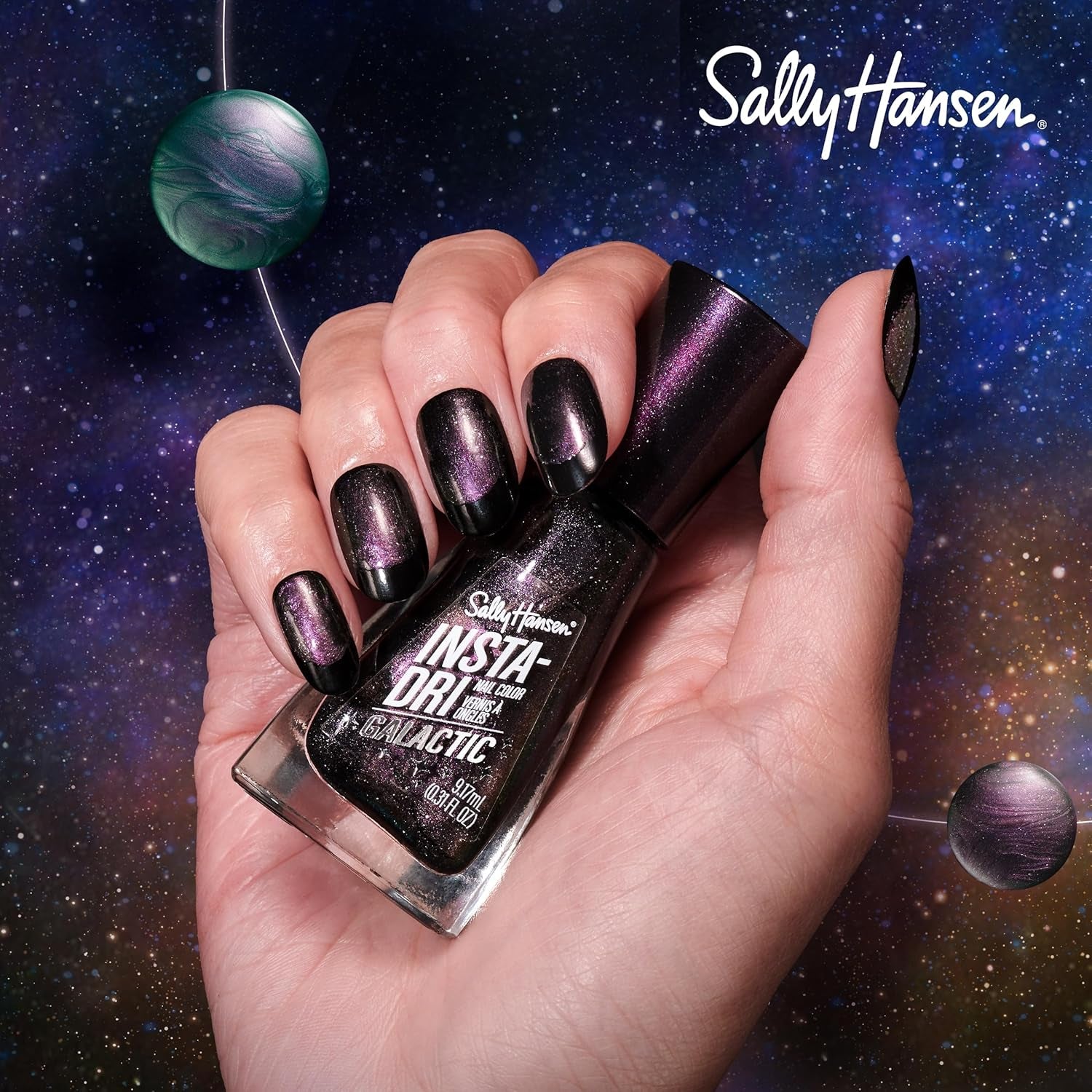 Insta-Dri® Galactic, Lunar Love, Quick Dry, Long Lasting, Streak-Free Shine, Metallic Purple Nail Polish