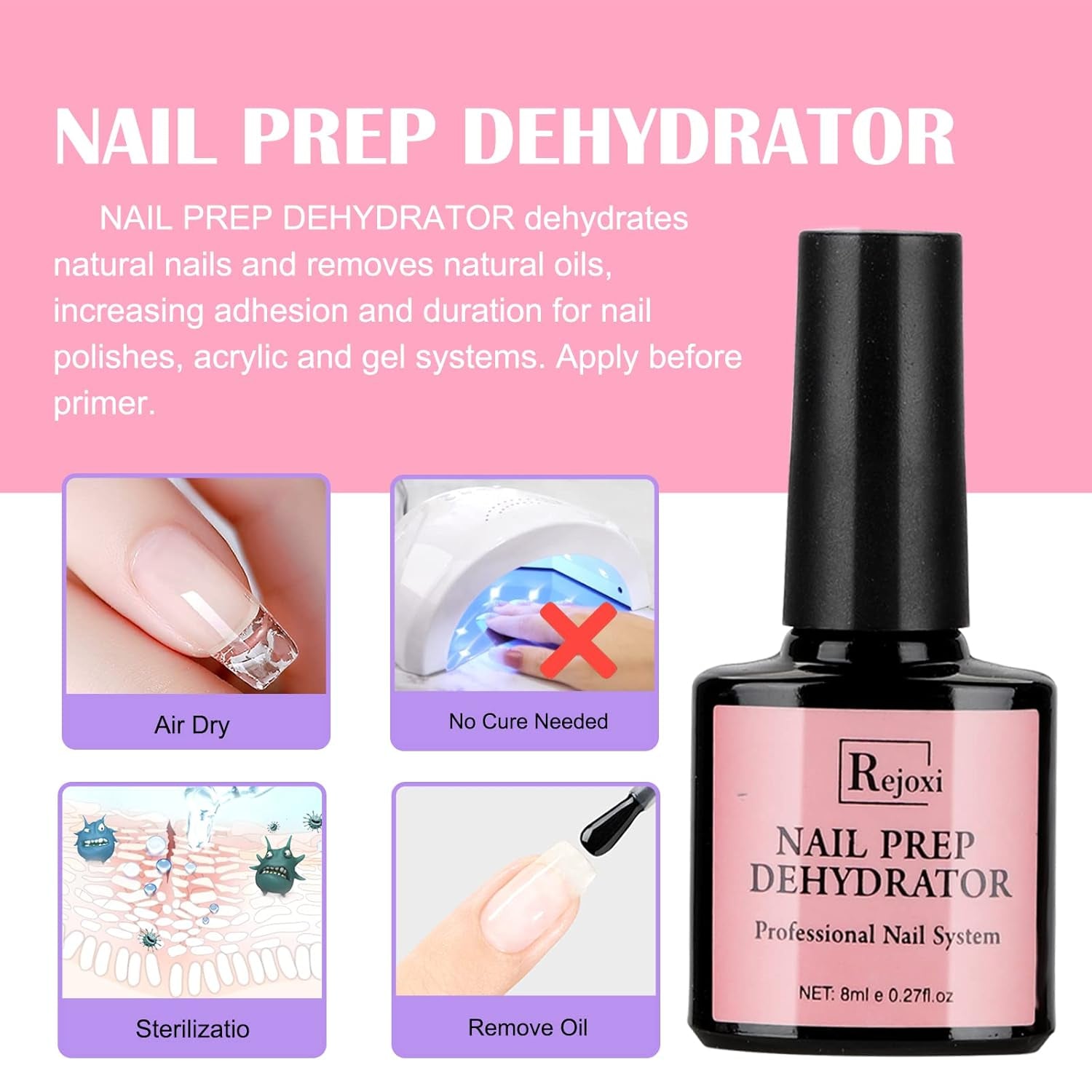 Acrylic Nail Kit with Prep Dehydrator and Primer, Acrylic Nail Powder and Liquid Kit for Acrylic Nails Extension Beginner DIY Nail Kit with Everything