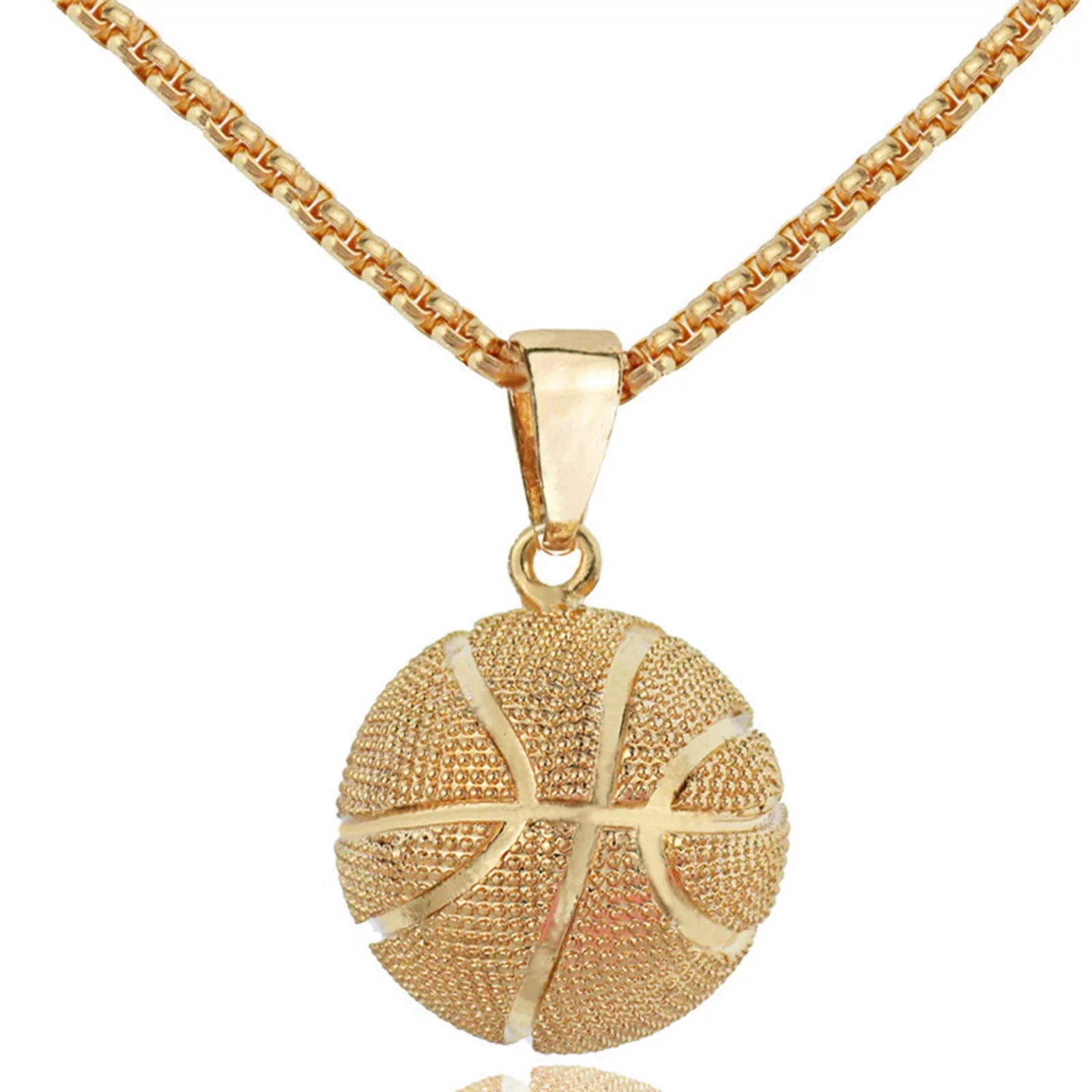 Gifts for Women Basketball Necklace Men Stainless Steel Chain Necklace Necklace Gold