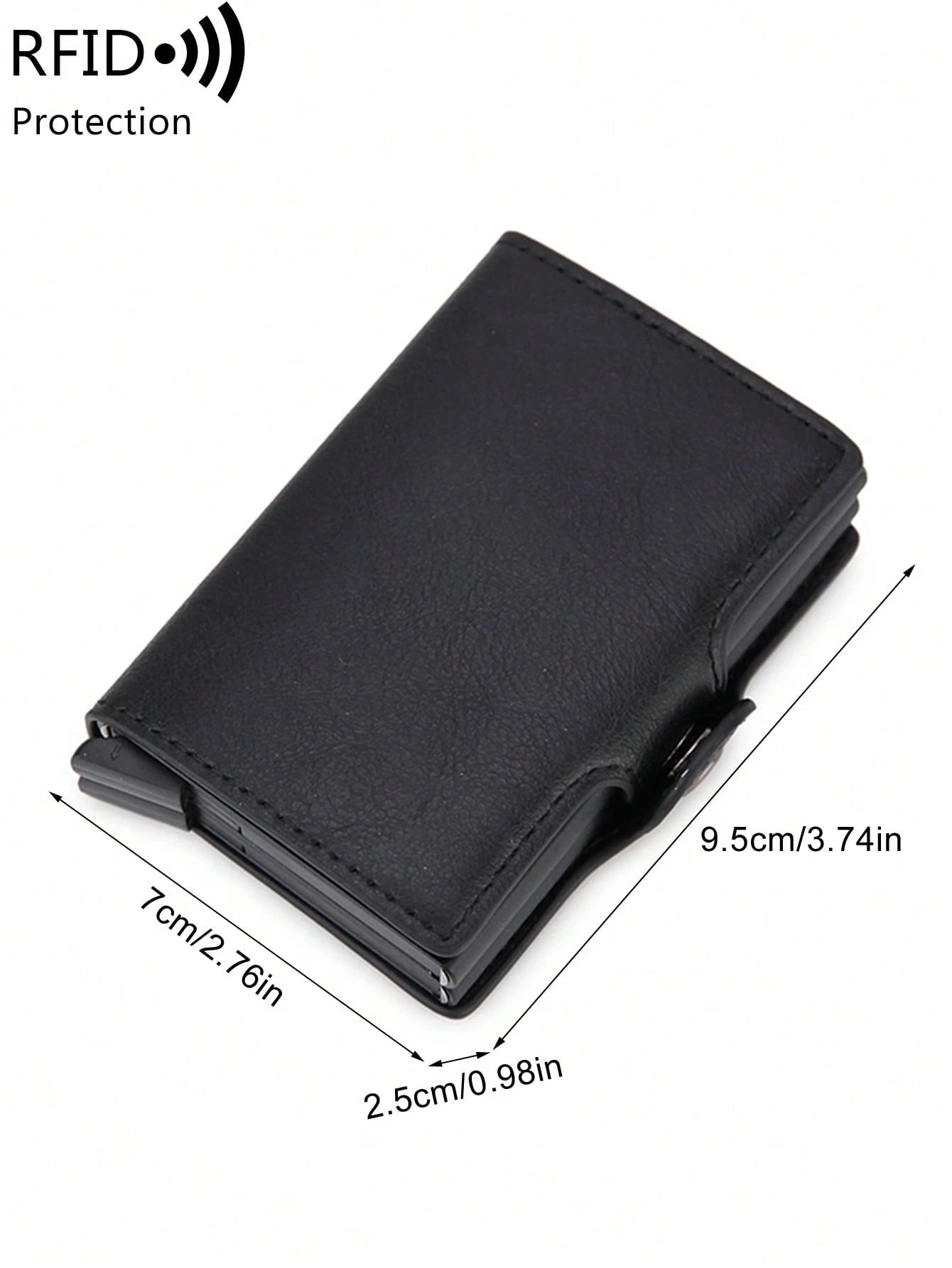 With Blocking Pop up PU Leather Money Clip Wallet Double Card Case Lightweight Portable Card ID Card White-Collar Workers for Male Holiday for Anniversary for Birthday Gift Accessories Gift Casual Robber Card Holder Wallet Business Card Holder Credit Card Holder for Men Mini Wallet Card Wallet Rfid Wallet