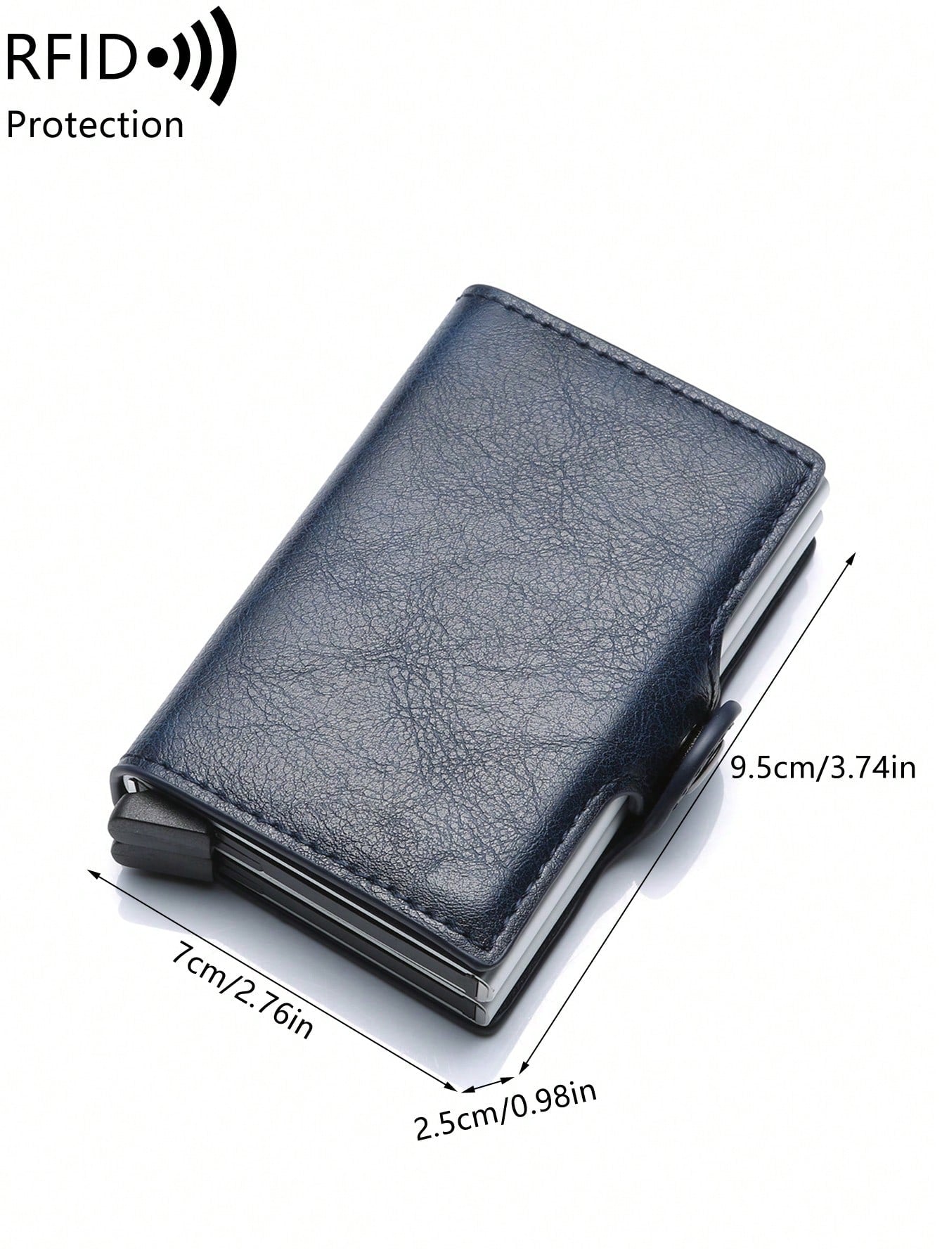 With Blocking Pop up PU Leather Money Clip Wallet Double Card Case Lightweight Portable Card ID Card White-Collar Workers for Male Holiday for Anniversary for Birthday Gift Accessories Gift Casual Robber Card Holder Wallet Business Card Holder Credit Card Holder for Men Mini Wallet Card Wallet Rfid Wallet