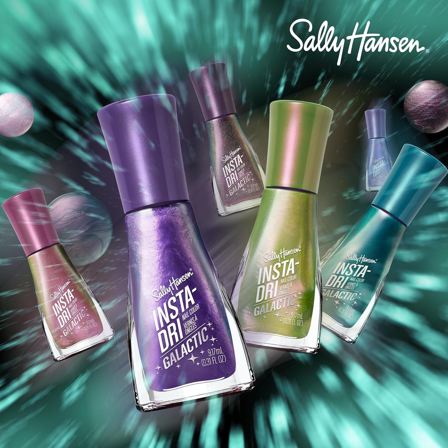 Insta-Dri® Galactic, Lunar Love, Quick Dry, Long Lasting, Streak-Free Shine, Metallic Purple Nail Polish