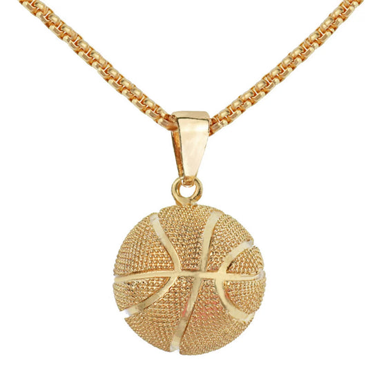 Gifts for Women Basketball Necklace Men Stainless Steel Chain Necklace Necklace Gold