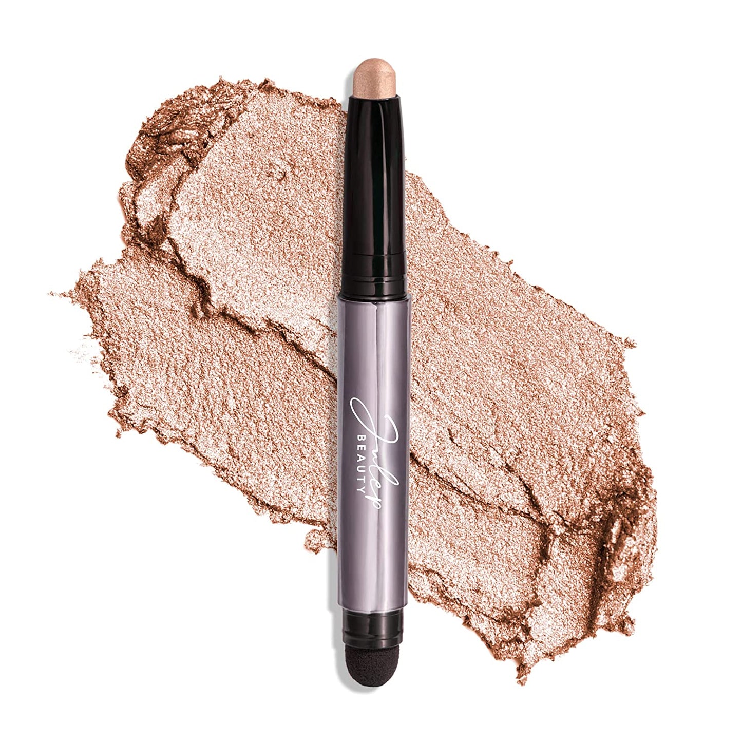 Eyeshadow 101 Crème-To-Powder Waterproof Shadow Stick – Champagne Shimmer – Long-Lasting, Crease-Proof, Medium Golden-Beige Shimmer Cream Eyeshadow with Built-In Smudger