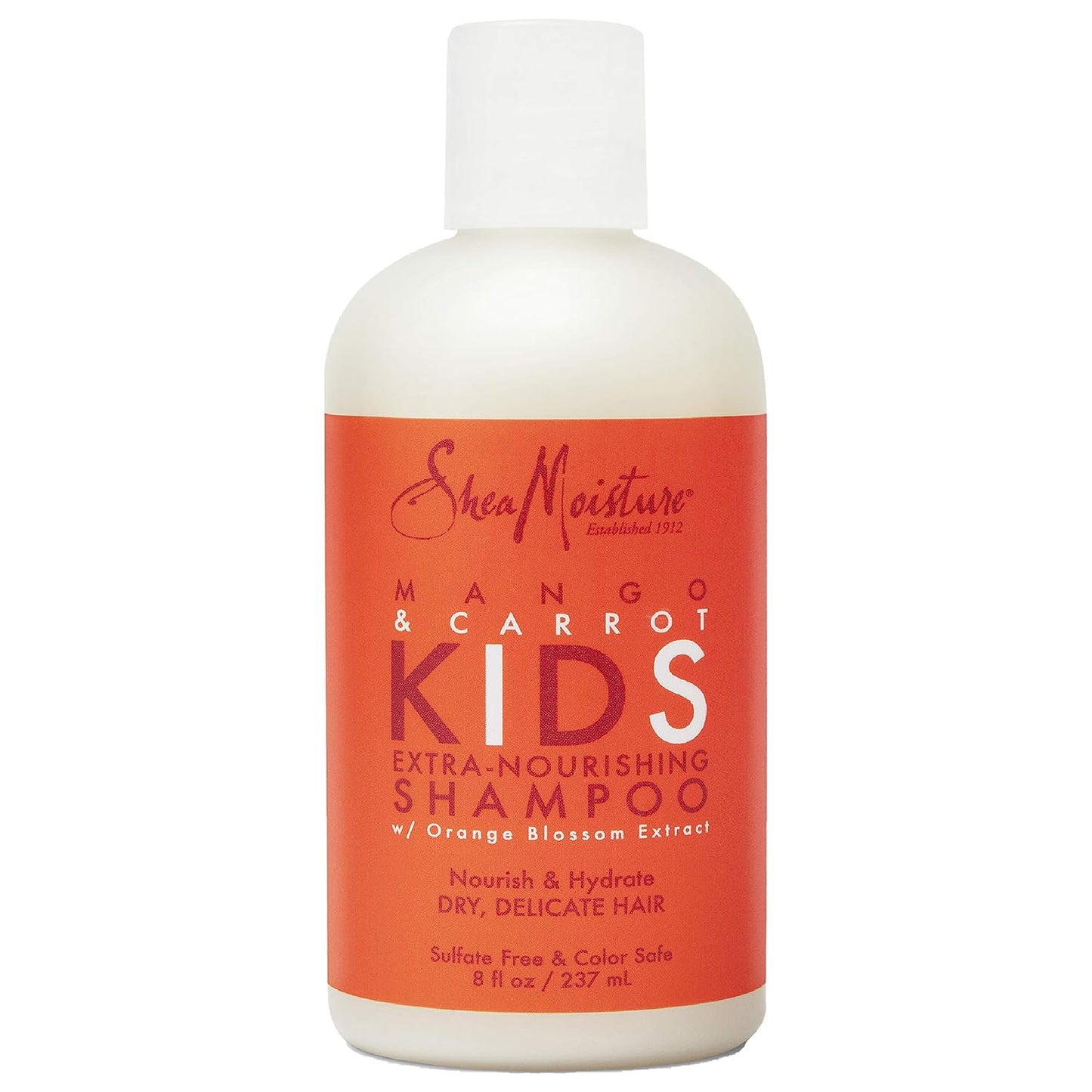 Extra-Nourishing Shampoo Hair Care for Kids Mango Carrot with Shea Butter 8 Oz