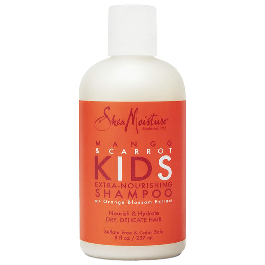 Extra-Nourishing Shampoo Hair Care for Kids Mango Carrot with Shea Butter 8 Oz