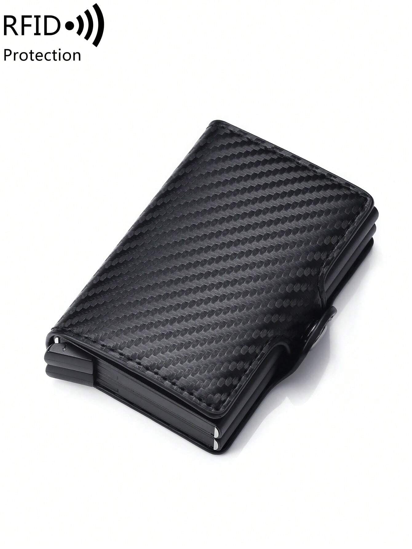 With Blocking Pop up PU Leather Money Clip Wallet Double Card Case Lightweight Portable Card ID Card White-Collar Workers for Male Holiday for Anniversary for Birthday Gift Accessories Gift Casual Robber Card Holder Wallet Business Card Holder Credit Card Holder for Men Mini Wallet Card Wallet Rfid Wallet