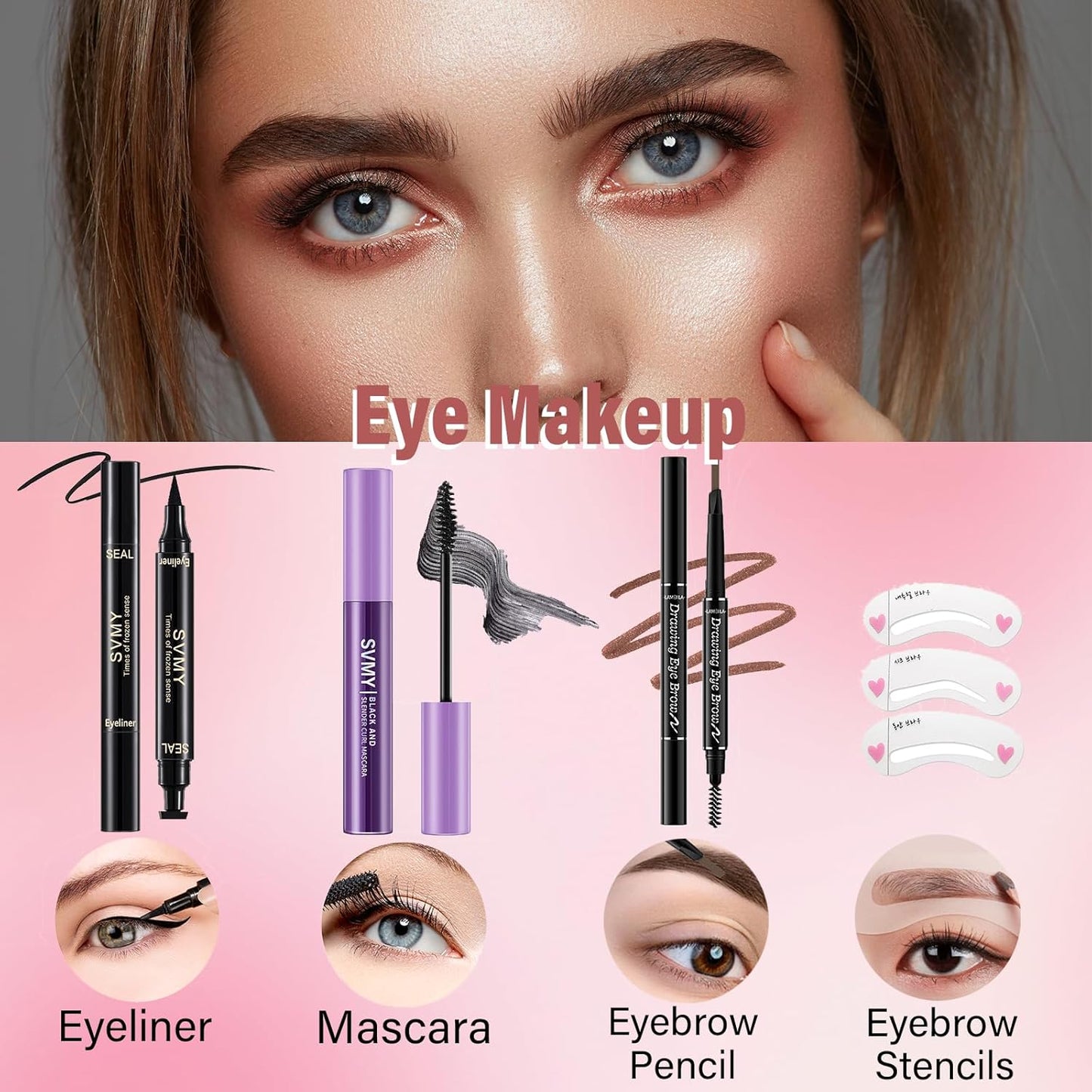 Makeup Set for Women, Makeup Kit for Beginners Teen Girls, Makeup Gift Set for Teens, Makeup Kit for Girls, Eyeshadow Palette, Lip Gloss, Face & Eye Make Up